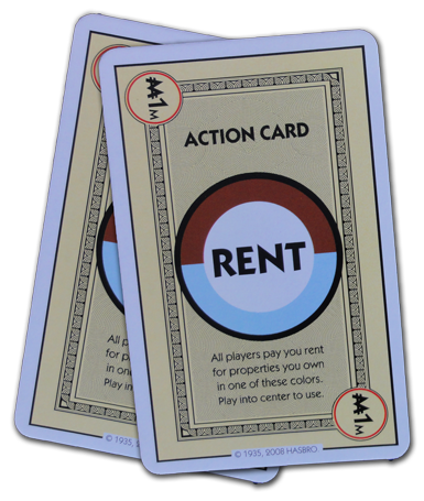 Monopoly Deal Photos: Brown And Light Blue Rent Card
