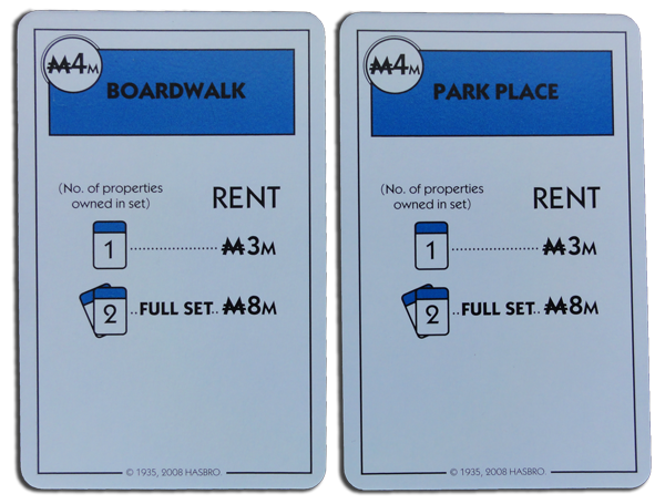 Monopoly Deal Photos: Dark Blue Property Card