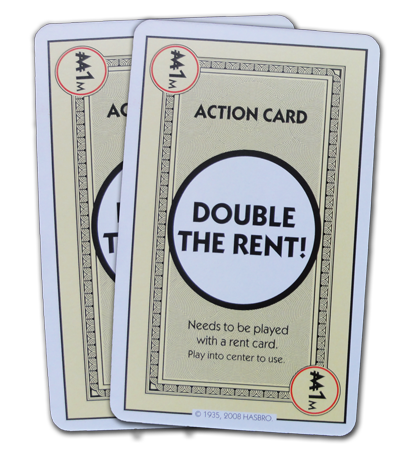 Monopoly Deal Photos: Double The Rent Action Card