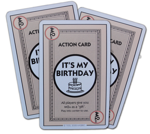Monopoly Deal Photos: It's My Birthday Action Card