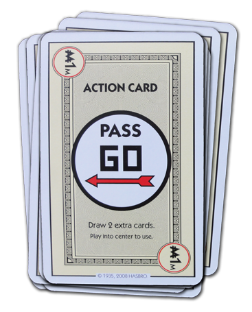 Monopoly Deal Photos: Pass Go Action Card