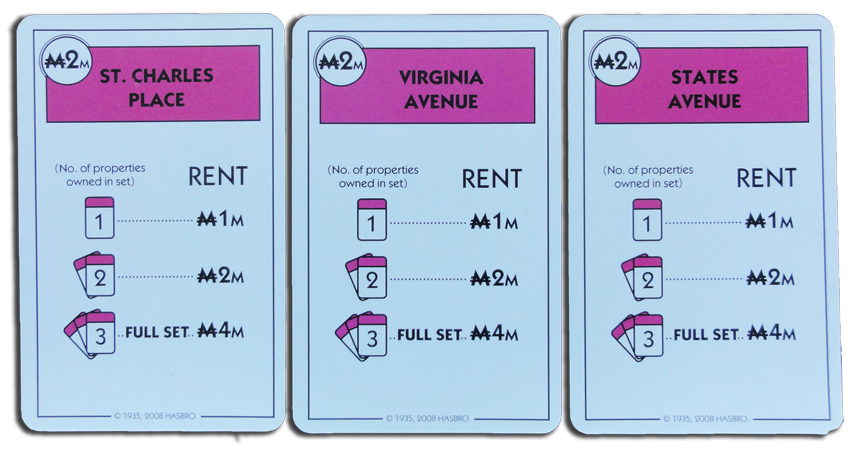 Monopoly Deal Photos: Pink Property Card