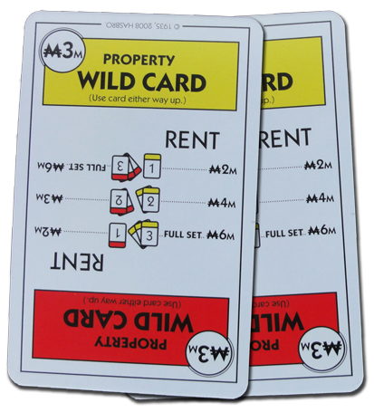 Monopoly Deal Photos: Red And Yellow Wildcard Card